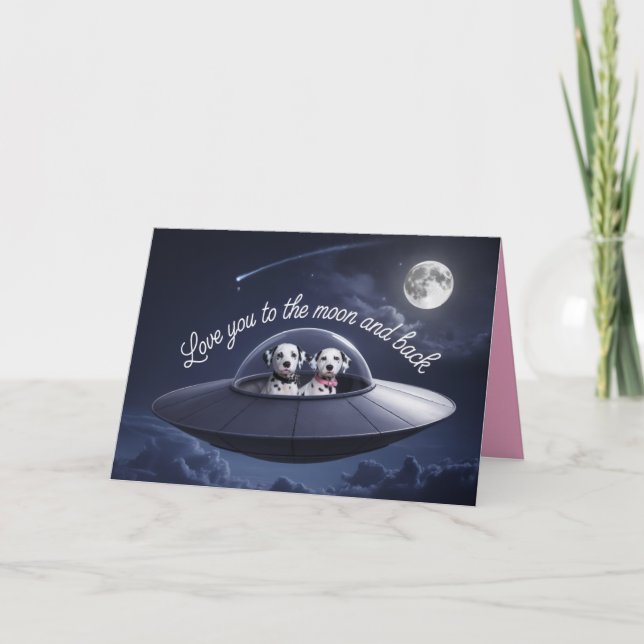 Dalmatian Valentine Card (Front)