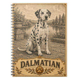 Dalmatian, Vintage Heritage Dog Notebook