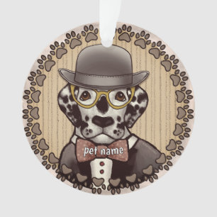 Dalmatian wearing glasses Ornament