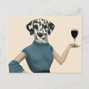 Dalmatian Wine Snob Postcard