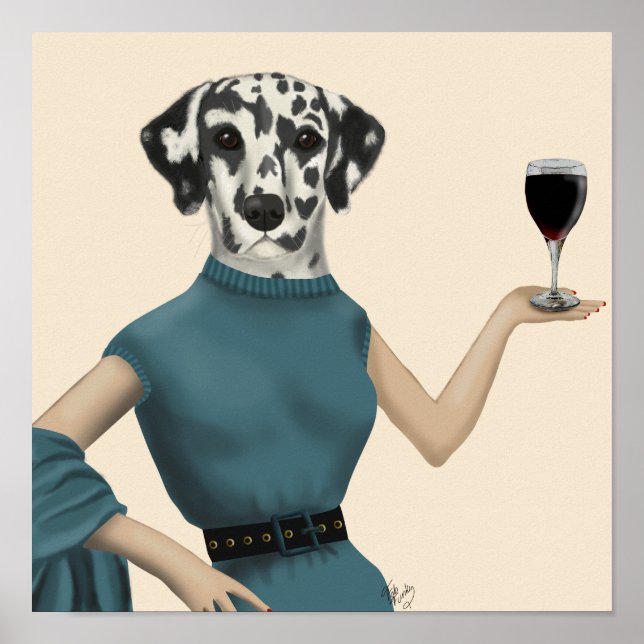 Dalmatian Wine Snob Poster (Front)