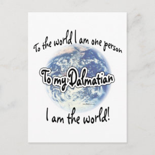 Dalmatian World 2 Postcard