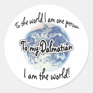 Dalmatian World 2 Sticker