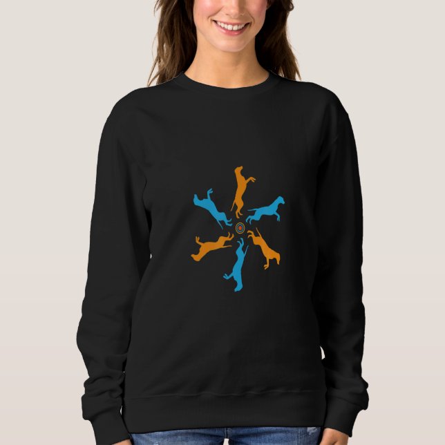 Dalmatians Animal Mandala Pattern Sweatshirt (Front)