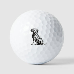 Dalmatians Dog artwork Golf Balls