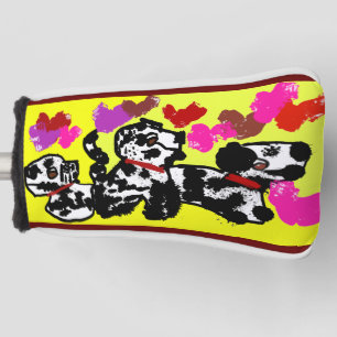 Dalmatians  hearts fun golf head cover