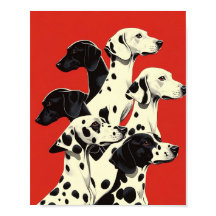 Dalmatians in Formation Print | Bold Dog Art