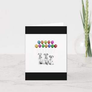 Dalmatians Wishing Happy New Year 2016 Card