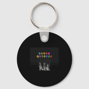 Dalmatians Wishing Happy New Year 2016 T Shirt_1 Key Ring