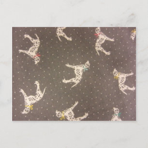 Dalmatians with Bows Postcard