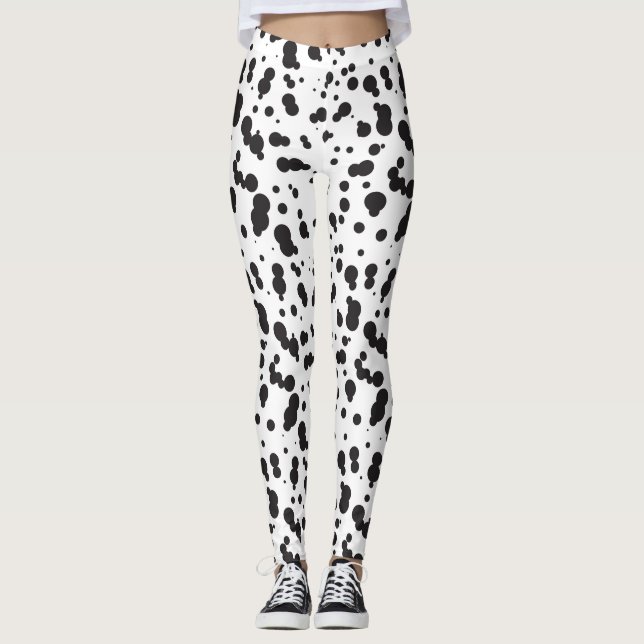 Dalmatine Dots Pattern Leggings (Front)