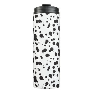 Dalmatine Dots Pattern Thermal Tumbler