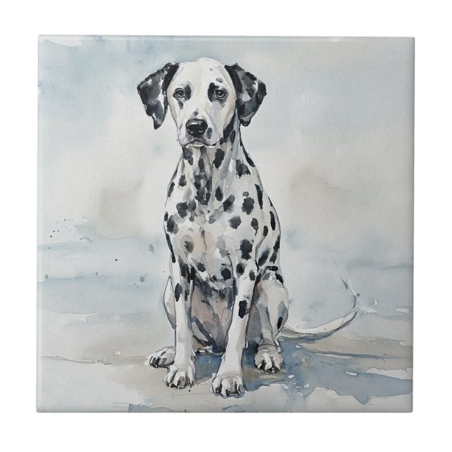 Dalmation Ceramic Tile (Front)