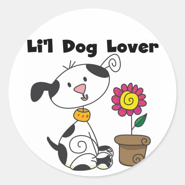 Dalmation Dog Lover Tshirts and Gifts Classic Round Sticker (Front)
