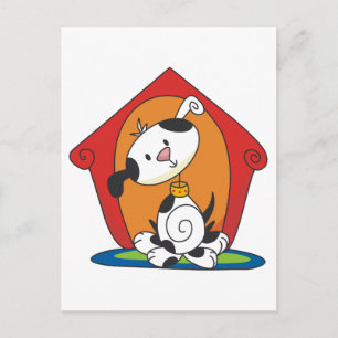 Dalmation in Dog House T-shirts and Gifts Postcard