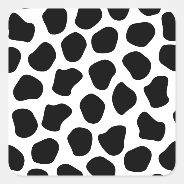Dalmation Print Square Sticker (Front)