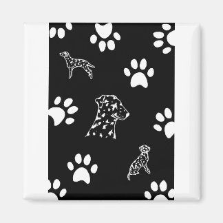 Dalmation puppies paws magnet