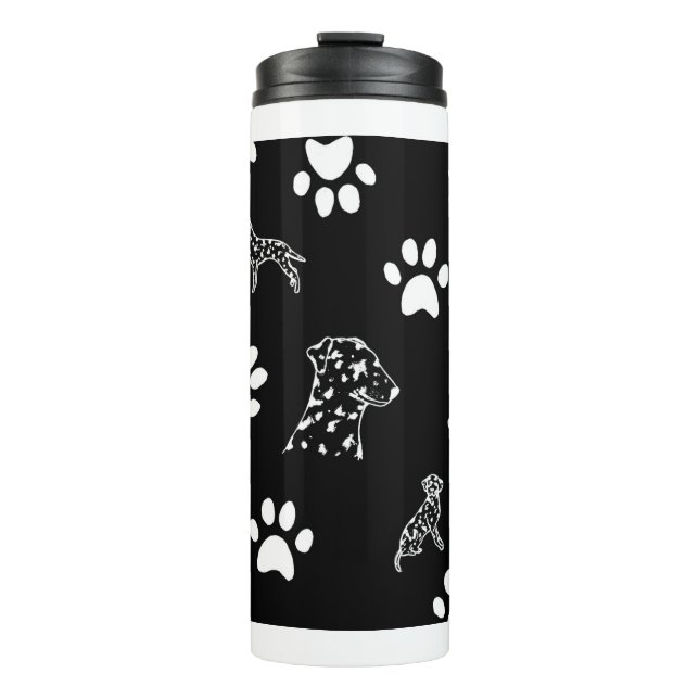 Dalmation puppies paws thermal tumbler (Front)