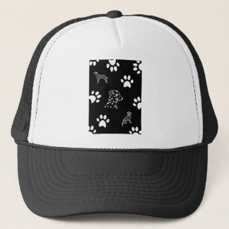 Dalmation puppies paws trucker hat