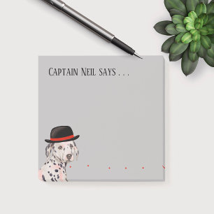 Dalmation with Hat Painting Post-it Notes
