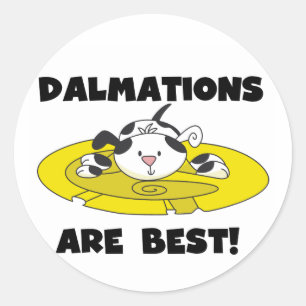 Dalmations Are Best T-shirts and Gifts Classic Round Sticker
