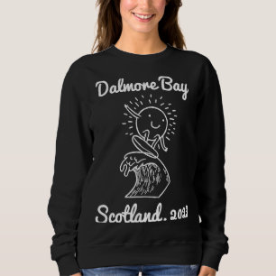 Dalmore Bay Hebrides Scotland 2023 Surfing Souveni Sweatshirt