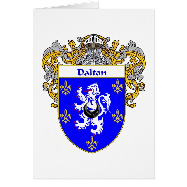Dalton Coat of Arms (Mantled) (Front)