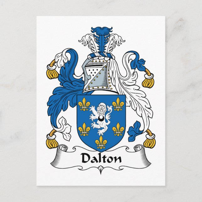 Dalton Family Crest Postcard (Front)