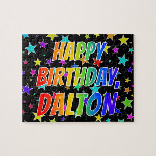 "DALTON" First Name, Fun "HAPPY BIRTHDAY" Jigsaw Puzzle