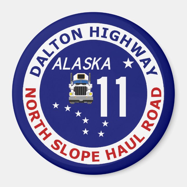Dalton Highway, North Slope Haul Road Magnet (Front)