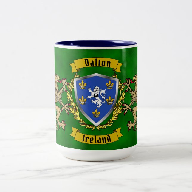 Dalton Irish Shield & Griffins Two-Tone Coffee Mug (Center)