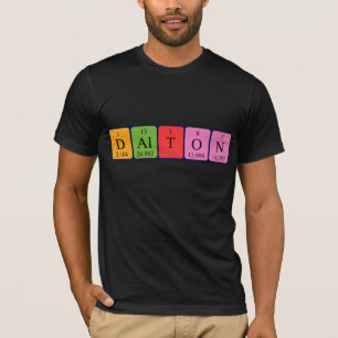 Dalton periodic table name shirt