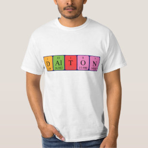 Dalton periodic table name shirt