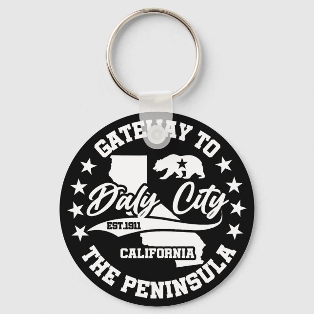 Daly City,California Key Ring (Front)