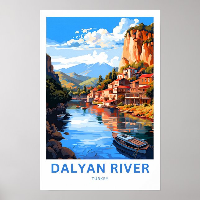 Dalyan River Turkey Travel Print (Front)
