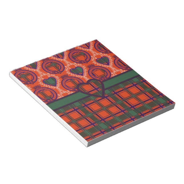 Dalzell Scottish Tartan Notepad (Angled)