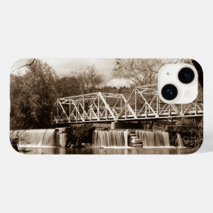 Dam At Finley River Sepia Case-Mate iPhone 14 Case