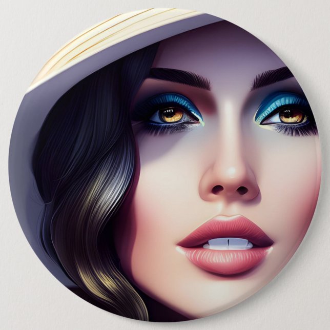 DAMA 6 CM ROUND BADGE (Front)