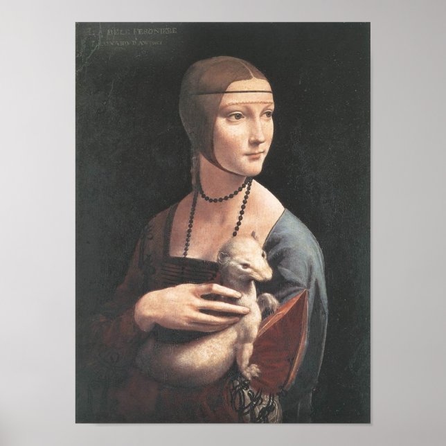 Dama con ermellino Da Vinci Fine Art Poster (Front)