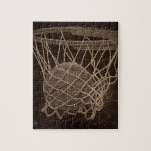 Damaged Basketball Photo Jigsaw Puzzle