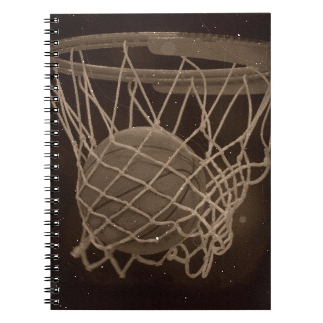 Damaged Basketball Photo Notebook (Front)