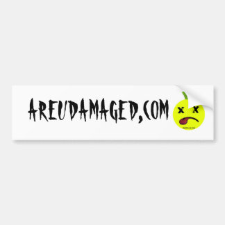 DAMAGED BUMPER STICKER