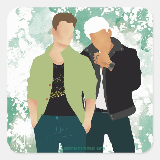 Damaged Like Us - AC Square Sticker (Front)