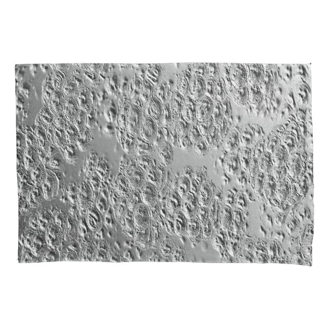 Damaged silver metal pillowcase (Front)