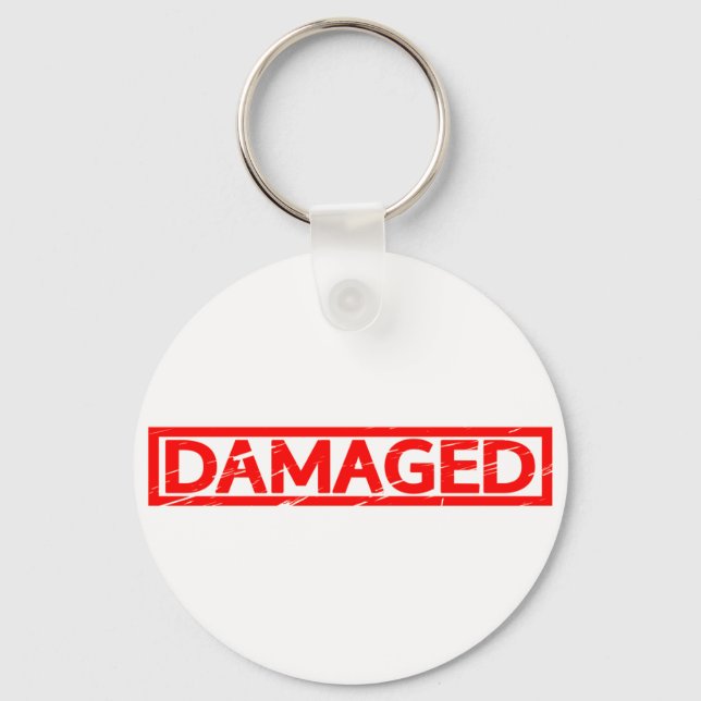 Damaged Stamp Key Ring (Front)