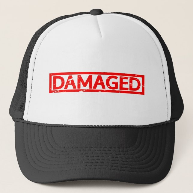 Damaged Stamp Trucker Hat (Front)