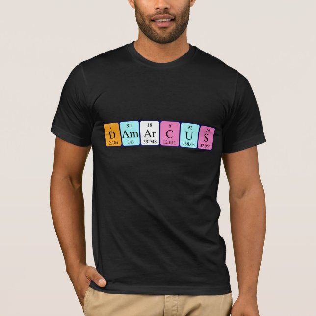 Damarcus periodic table name shirt (Front)