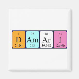Damari periodic table name magnet