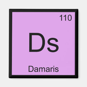 Damaris Name Chemistry Element Periodic Table Magnet