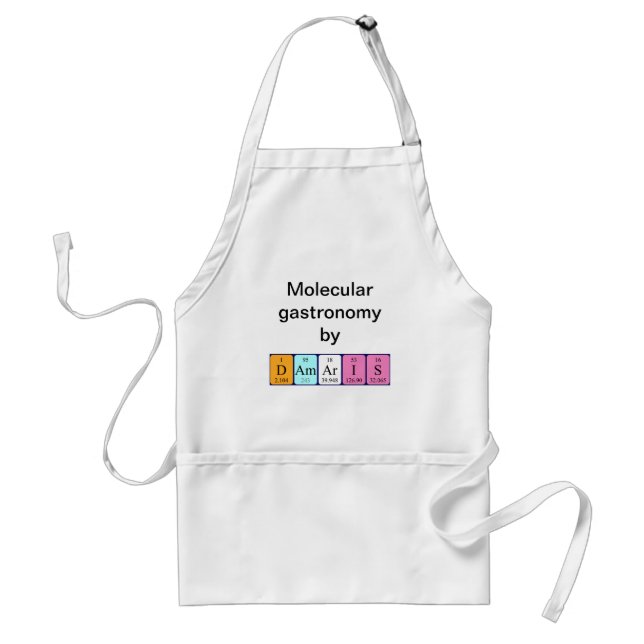 Damaris periodic table name apron (Front)